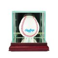 Perfect Cases Perfect Cases SBSB-C Single Baseball Display Case; Cherry SBSB-C